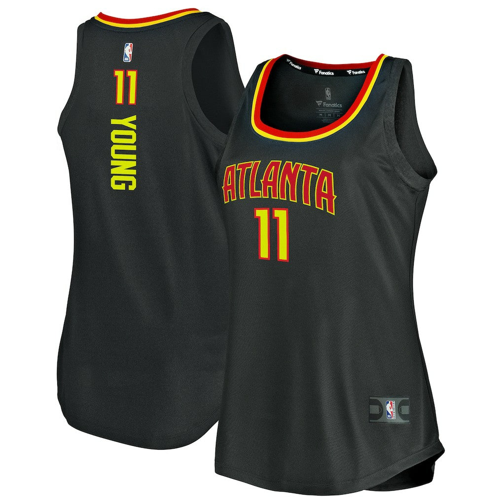 Trae Young Atlanta Hawks Women's Fast Break Tank Jersey - Icon Edition - Black | Fanatics cheap