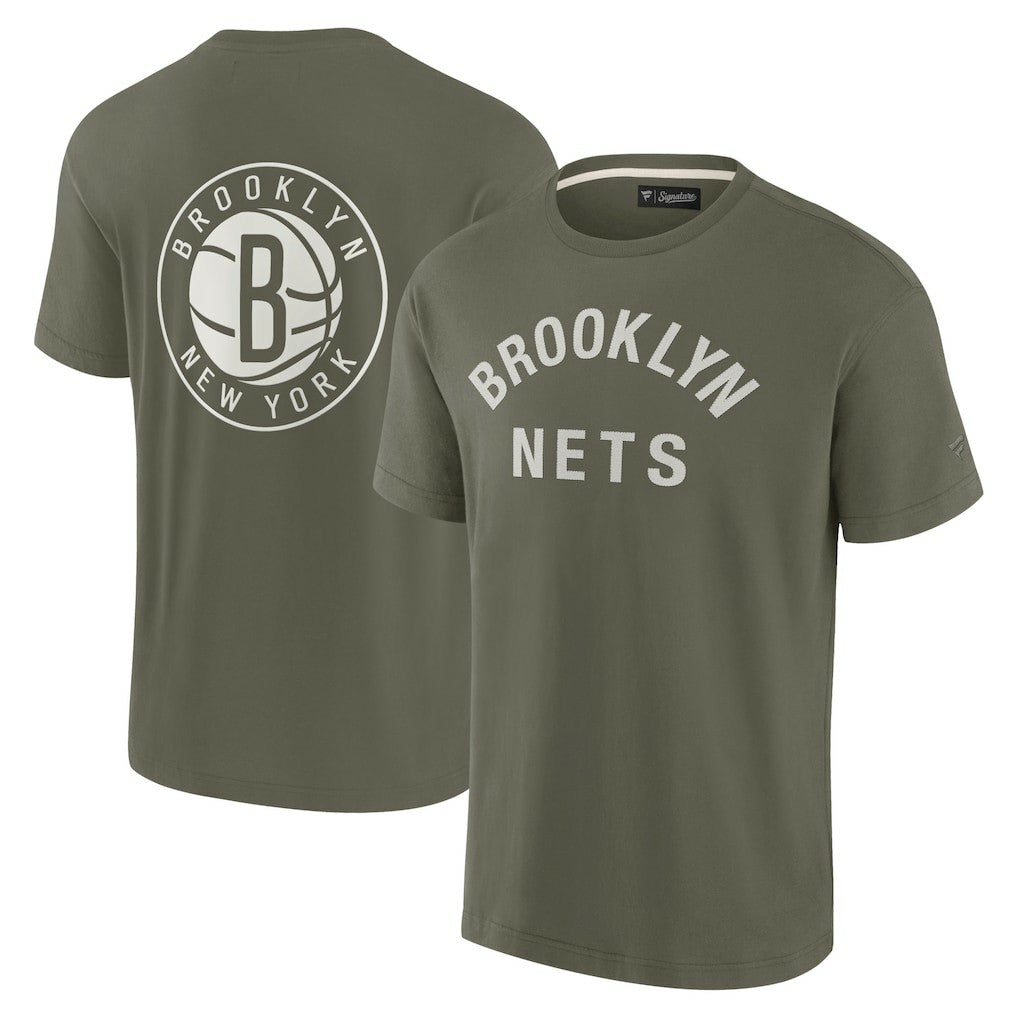 Brooklyn Nets Unisex Elements Super Soft Short Sleeve T-Shirt - Olive | Fanatics sale
