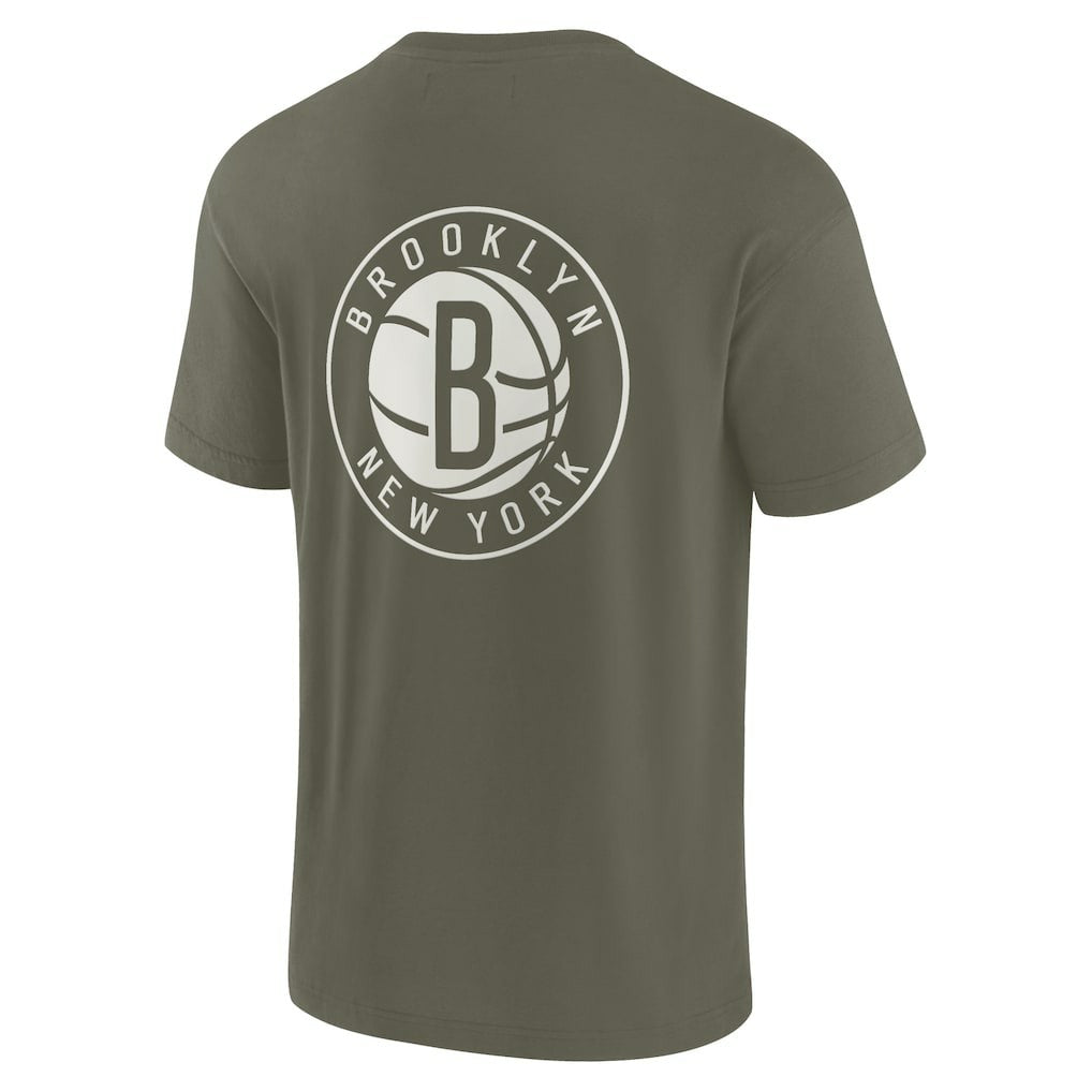 Brooklyn Nets Unisex Elements Super Soft Short Sleeve T-Shirt - Olive | Fanatics sale
