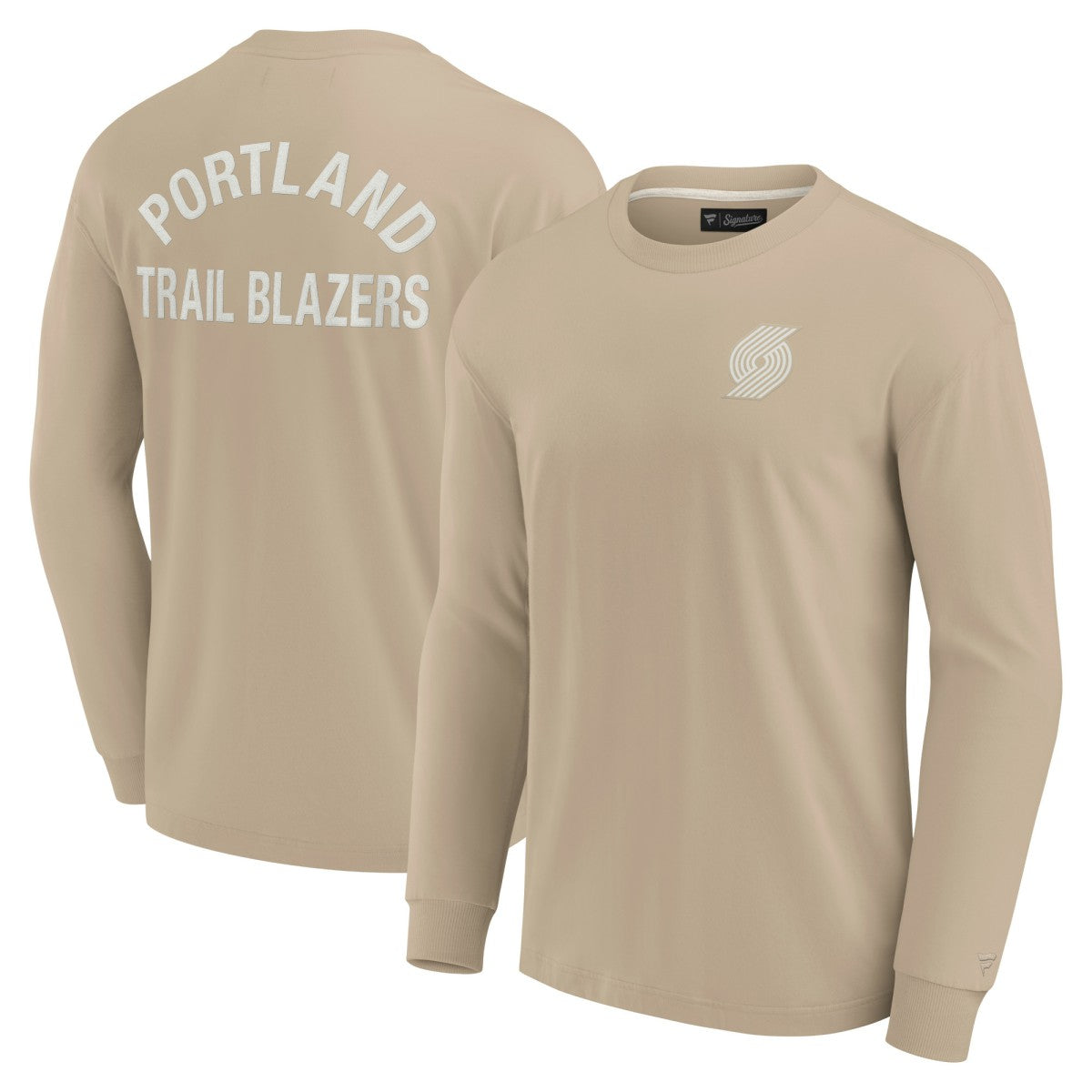 Portland Trail Blazers Unisex Elements Super Soft Long Sleeve T-Shirt - Khaki | Fanatics online