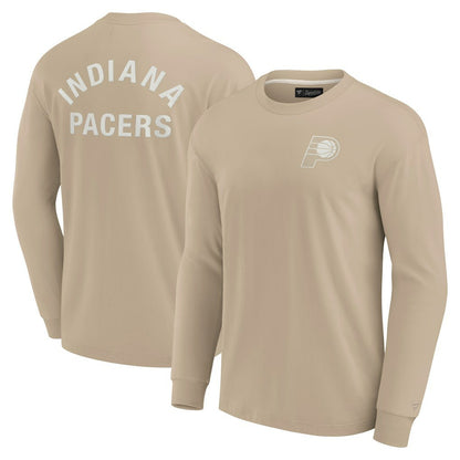 Indiana Pacers Unisex Elements Super Soft Long Sleeve T-Shirt - Khaki | Fanatics sale