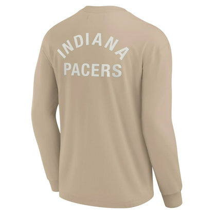 Indiana Pacers Unisex Elements Super Soft Long Sleeve T-Shirt - Khaki | Fanatics sale