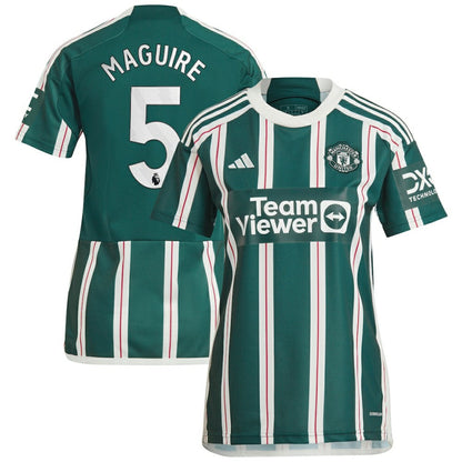 Harry Maguire Manchester United Women's 2023/24 Away Replica Player Jersey - Green | Adidas discount