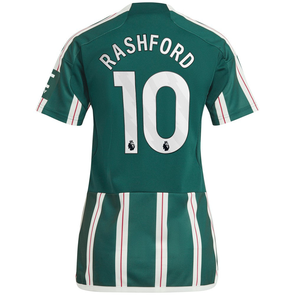 Marcus Rashford Manchester United Women's 2023/24 Away Replica Player Jersey - Green | Adidas on sale
