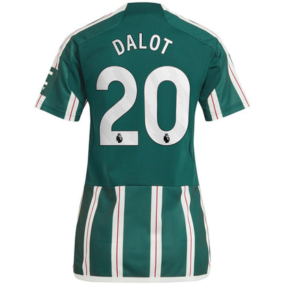 Diogo Dalot Manchester United Women's 2023/24 Away Replica Player Jersey - Green | Adidas online