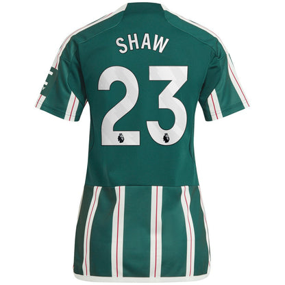 Luke Shaw Manchester United Women's 2023/24 Away Replica Player Jersey - Green | Adidas sale