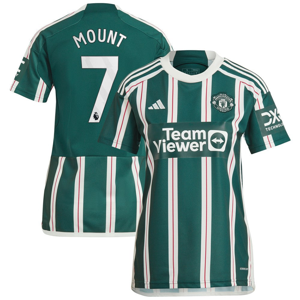 Mason Mount Manchester United Women's 2023/24 Away Replica Player Jersey - Green | Adidas cheap
