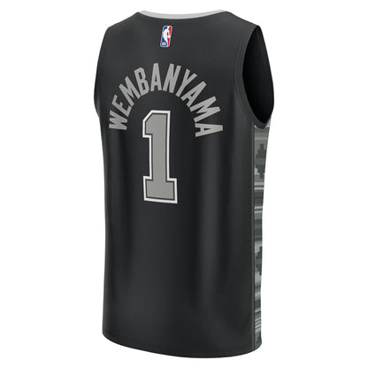 Victor Wembanyama San Antonio Spurs Fast Break Player Jersey - Statement Edition - Black | Fanatics cheap