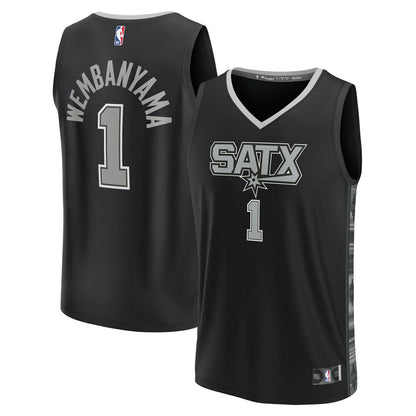 Victor Wembanyama San Antonio Spurs Youth Fast Break Player Jersey - Statement Edition - Black | Fanatics sale