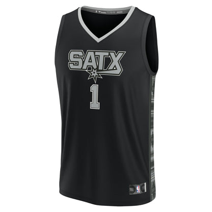 Victor Wembanyama San Antonio Spurs Youth Fast Break Player Jersey - Statement Edition - Black | Fanatics sale