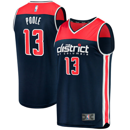 Jordan Poole Washington Wizards Fast Break Player Jersey - Statement Edition - Navy | Fanatics online