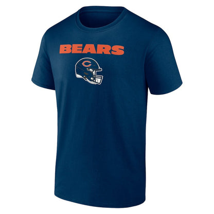 Chicago Bears Personalized Name & Number Team Wordmark T-Shirt - Navy outlet