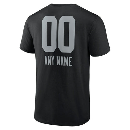 Las Vegas Raiders Personalized Name & Number Team Wordmark T-Shirt - Black outlet