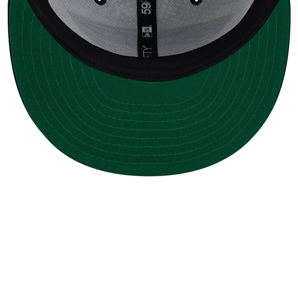 New Orleans Pelicans Throwback 2Tone 59FIFTY Fitted Hat - White/Navy | New Era sale