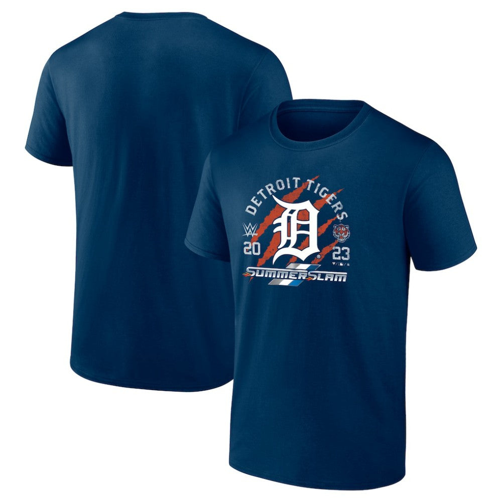 Detroit Tigers X 2023 SummerSlam T-Shirt - Navy