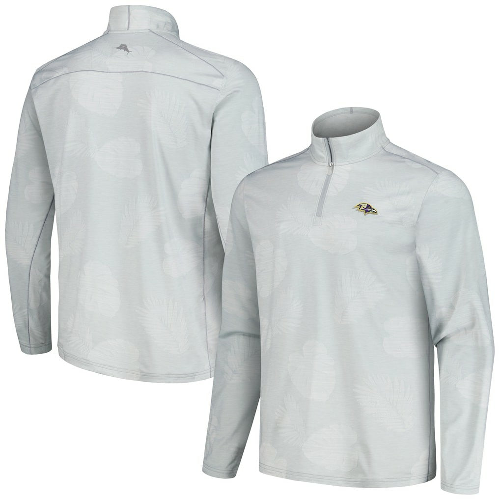 Baltimore Ravens Delray Frond IslandZone Half-Zip Sweatshirt - Gray cheap