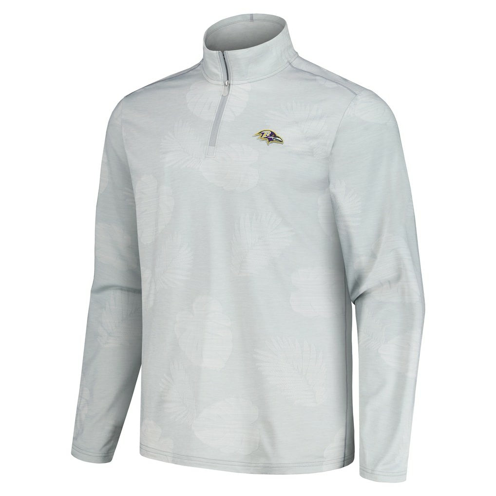 Baltimore Ravens Delray Frond IslandZone Half-Zip Sweatshirt - Gray cheap