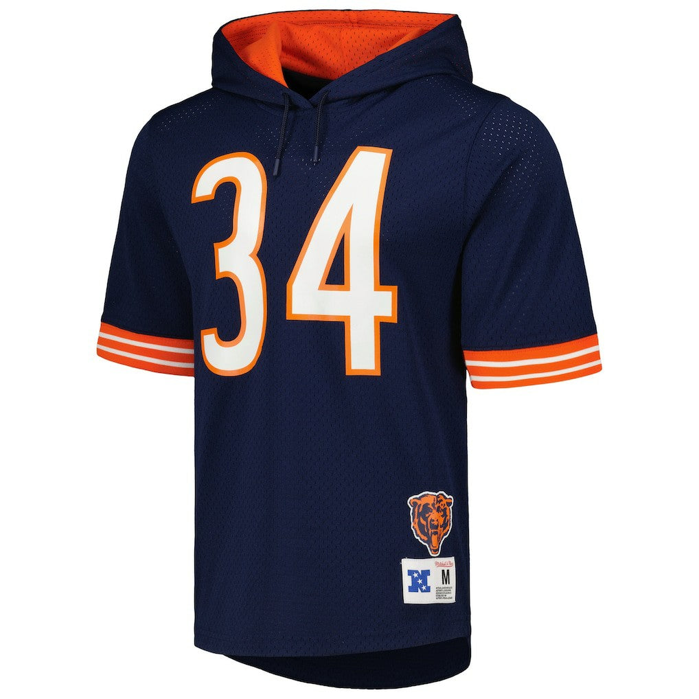 Walter Payton Chicago Bears Retired Player Name & Number Mesh Hoodie T-Shirt - Navy on sale