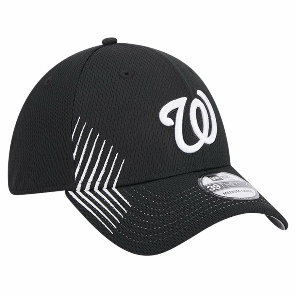 Washington Nationals Active Dash Mark 39THIRTY Flex Hat - Black | New Era