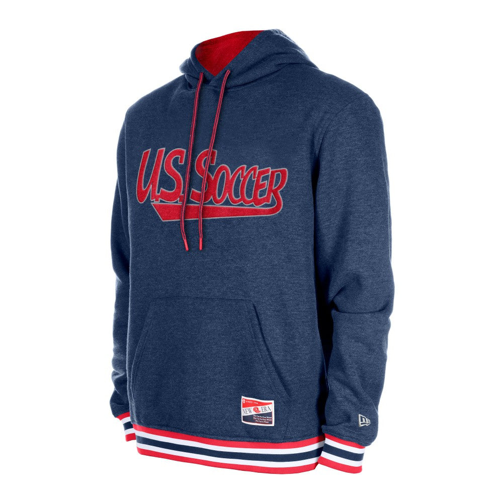 USMNT 5th & Ocean by New Era Throwback Fleece Pullover Hoodie - Navy | New Era outlet