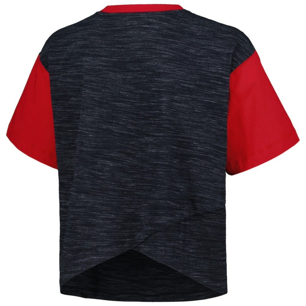 USWNT 5th & Ocean by New Era Women's Athletic Cross Back Cropped T-Shirt - Navy | New Era shop