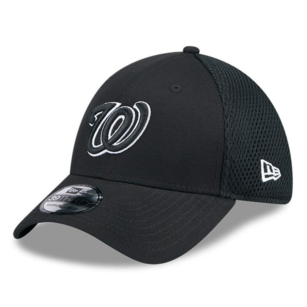 Washington Nationals Neo 39THIRTY Flex Hat - Black/White | New Era