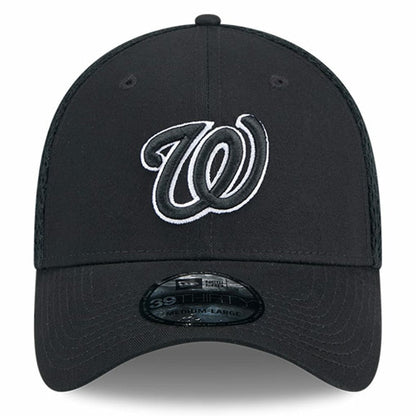 Washington Nationals Neo 39THIRTY Flex Hat - Black/White | New Era
