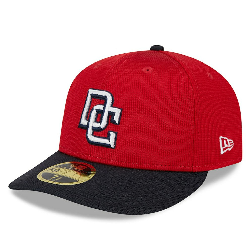 Washington Nationals 2025 Batting Practice Low Profile 59FIFTY Fitted Hat - Red | New Era
