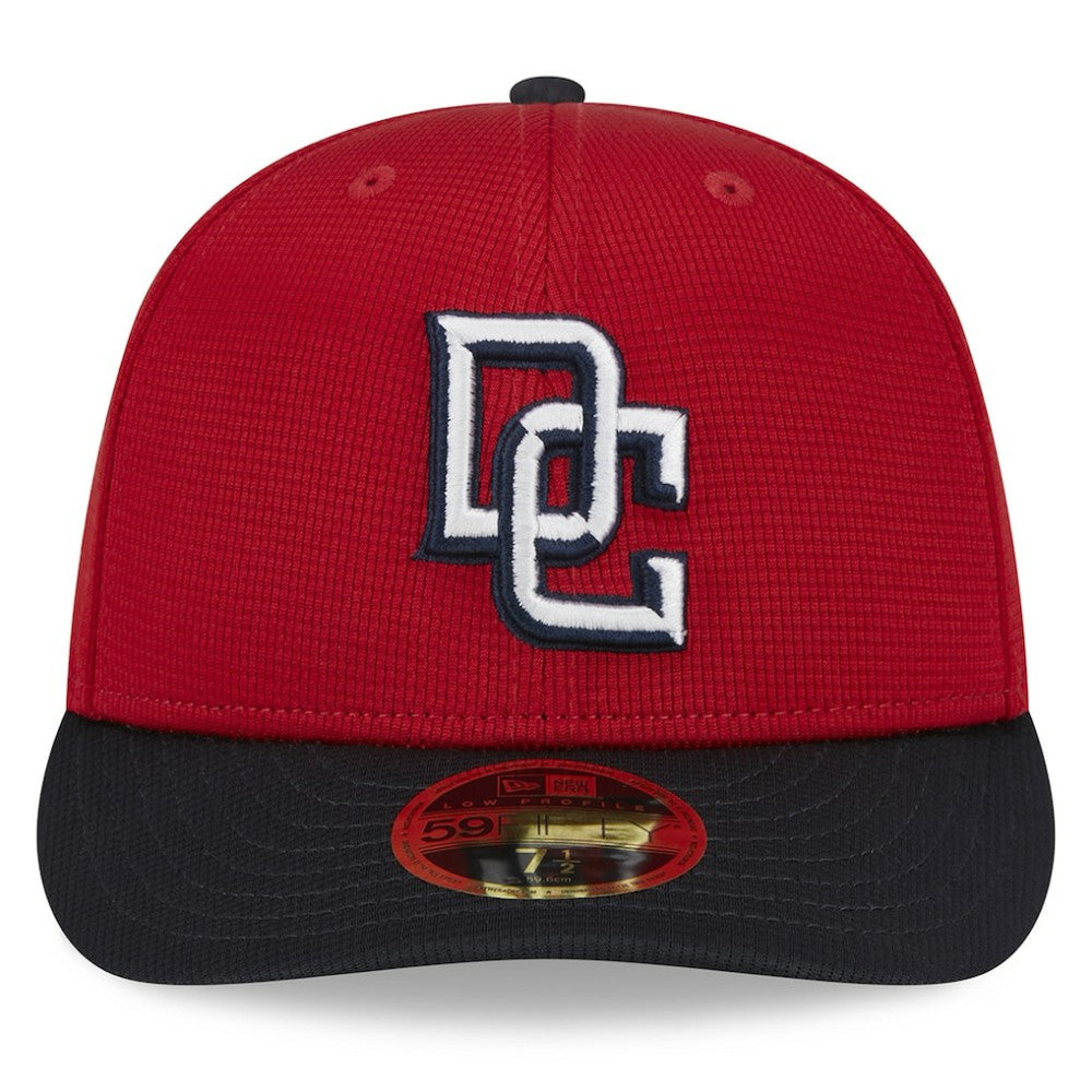 Washington Nationals 2025 Batting Practice Low Profile 59FIFTY Fitted Hat - Red | New Era