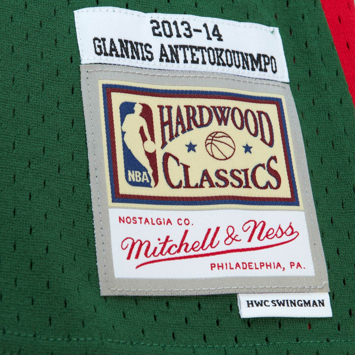 Giannis Antetokounmpo Milwaukee Bucks 2013/14 Hardwood Classics Swingman Jersey - Hunter Green | Mitchell & Ness outlet