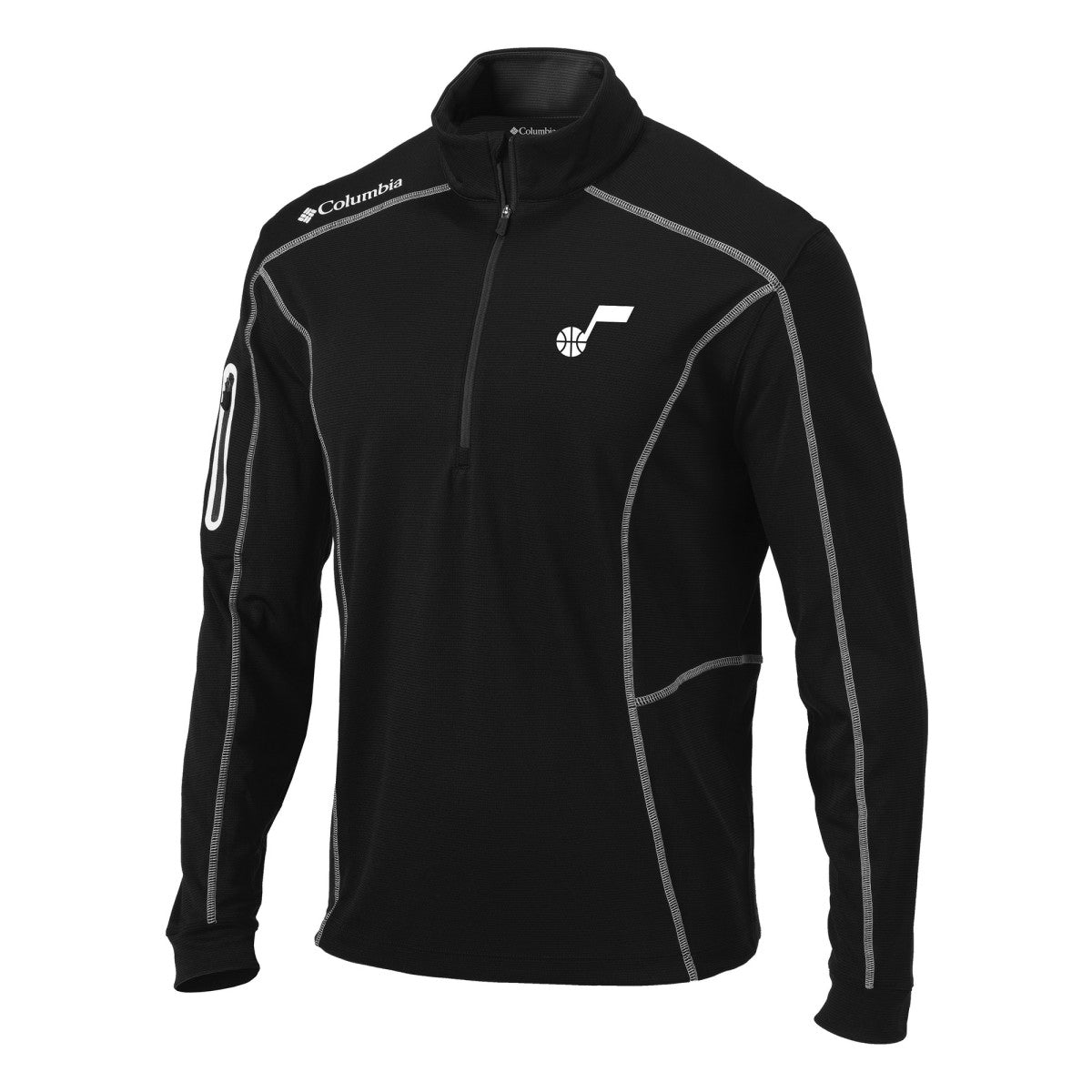 Utah Jazz Omni-Wick Shotgun Quarter-Zip Pullover Top - Black | Columbia shop