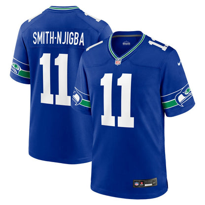 Jaxon Smith-Njigba Seattle Seahawks Throwback Player Game Jersey - Royal | Nike on sale