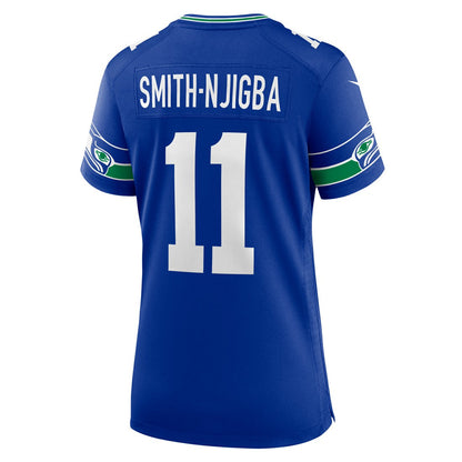 Jaxon Smith-Njigba Seattle Seahawks Women's Throwback Player Game Jersey - Royal | Nike outlet