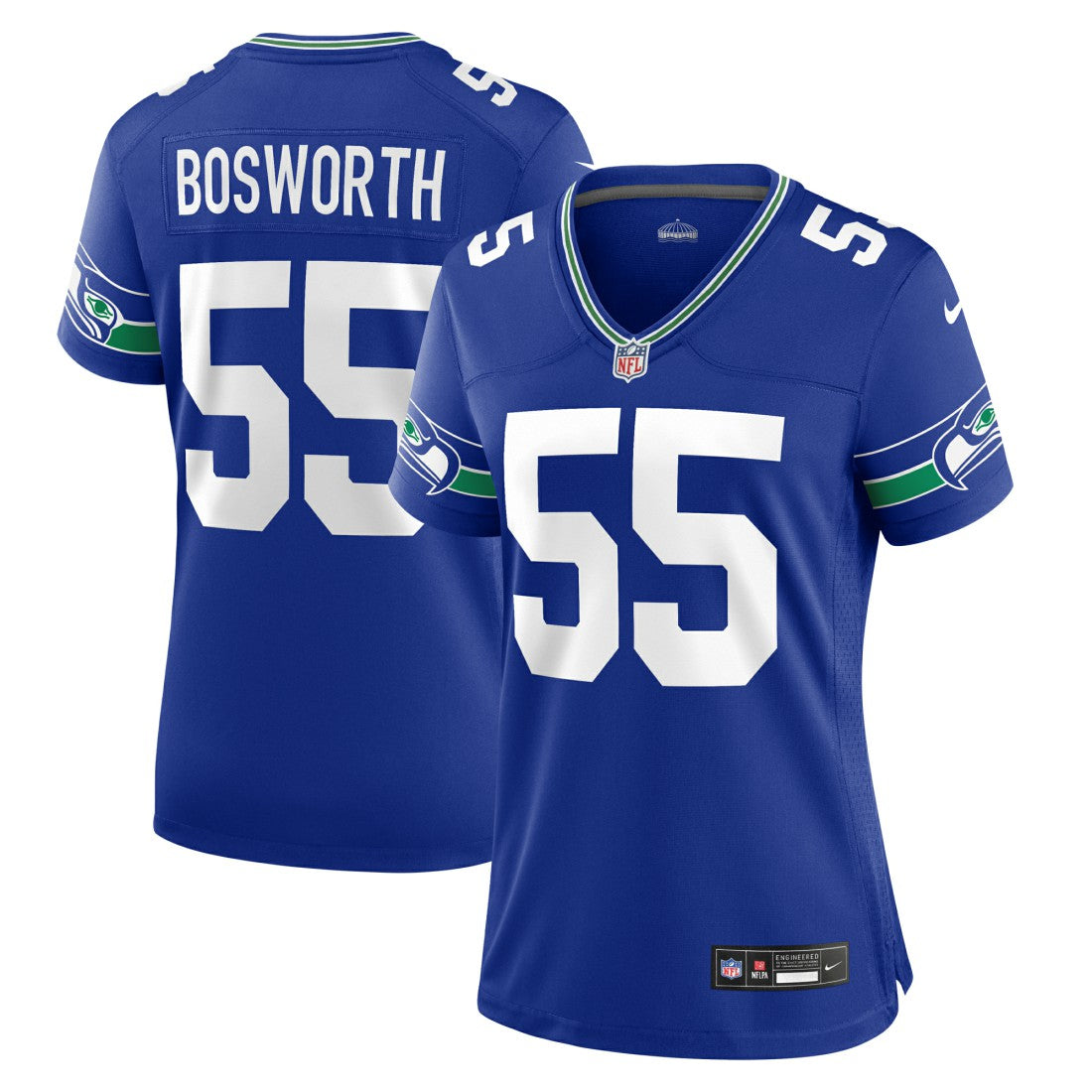 Brian Bosworth Seattle Seahawks Women's Throwback Retired Player Game Jersey - Royal | Nike for sale