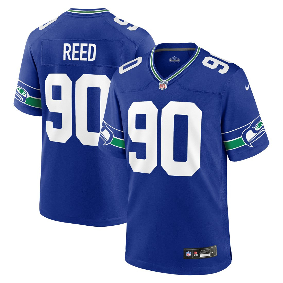 Jarran Reed Seattle Seahawks Alternate Game Jersey - Royal | Nike discount