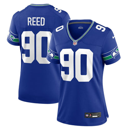Jarran Reed Seattle Seahawks Women's Throwback Player Game Jersey - Royal | Nike outlet