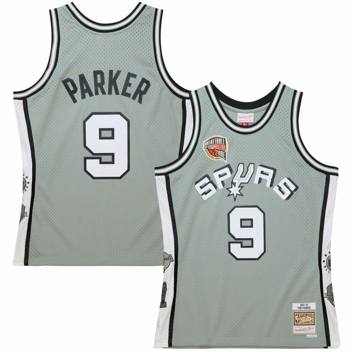 Tony Parker San Antonio Spurs Unisex Hall of Fame Class of 2023 Throwback Swingman Jersey - Gray | Mitchell & Ness for sale