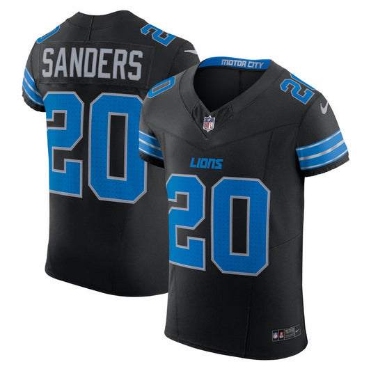 Barry Sanders Detroit Lions Alternate Vapor F.U.S.E. Elite Jersey - Black | Nike for sale
