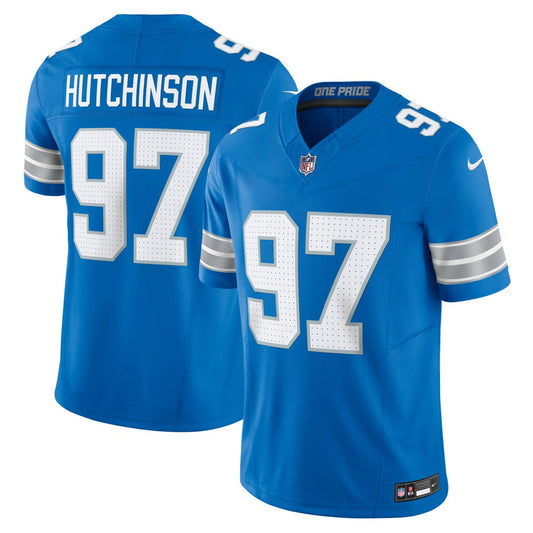 Aidan Hutchinson Detroit Lions Team Vapor F.U.S.E. Limited Jersey - Blue | Nike discount
