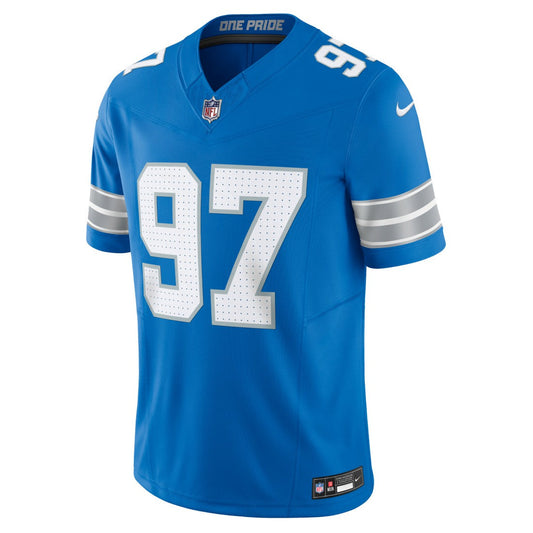 Aidan Hutchinson Detroit Lions Team Vapor F.U.S.E. Limited Jersey - Blue | Nike discount
