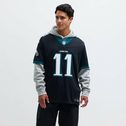 A.J. Brown Philadelphia Eagles Alternate Vapor F.U.S.E. Limited Jersey - Black | Nike discount