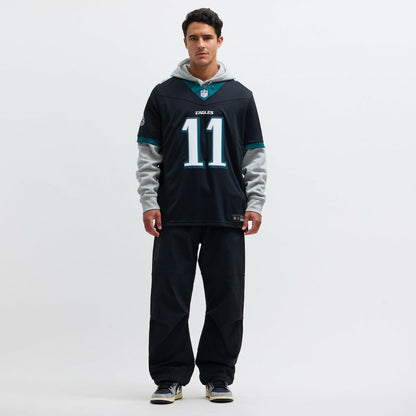 A.J. Brown Philadelphia Eagles Alternate Vapor F.U.S.E. Limited Jersey - Black | Nike discount