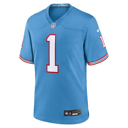 Warren Moon Tennessee Titans Retired Player Alternate Game Jersey - Light Blue | Nike sale