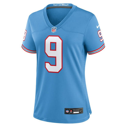 Steve McNair Tennessee Titans Women's Oilers Throwback Retired Player Game Jersey - Light Blue | Nike on sale