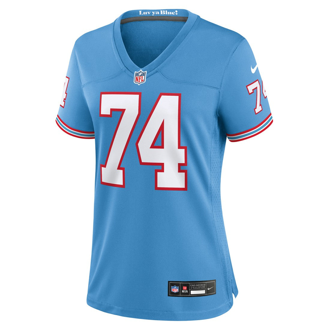 Bruce Matthews Tennessee Titans Women's Oilers Throwback Retired Player Game Jersey - Light Blue | Nike for sale