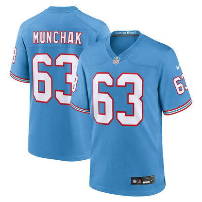 Mike Munchak Tennessee Titans Retired Player Alternate Game Jersey - Light Blue | Nike outlet