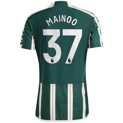 Kobbie Mainoo Manchester United 2023/24 Away Player Jersey - Green | Adidas sale