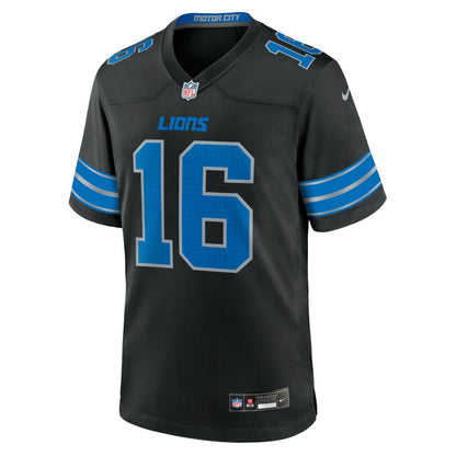 Jared Goff Detroit Lions 2nd Alternate Game Jersey - Black | Nike cheap