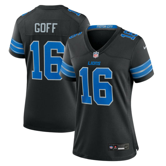 Jared Goff Detroit Lions Women's 2nd Alternate Game Jersey - Black | Nike cheap