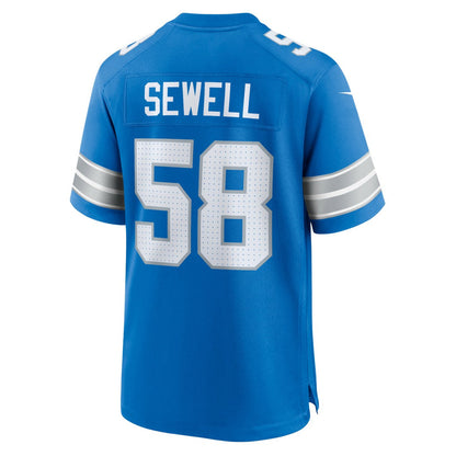 Penei Sewell Detroit Lions Game Jersey - Blue | Nike online